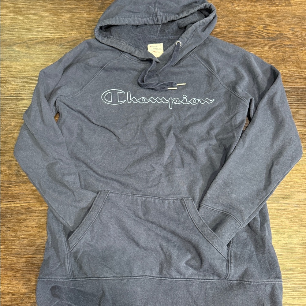 Champion Women's Dark Blue Hoodie